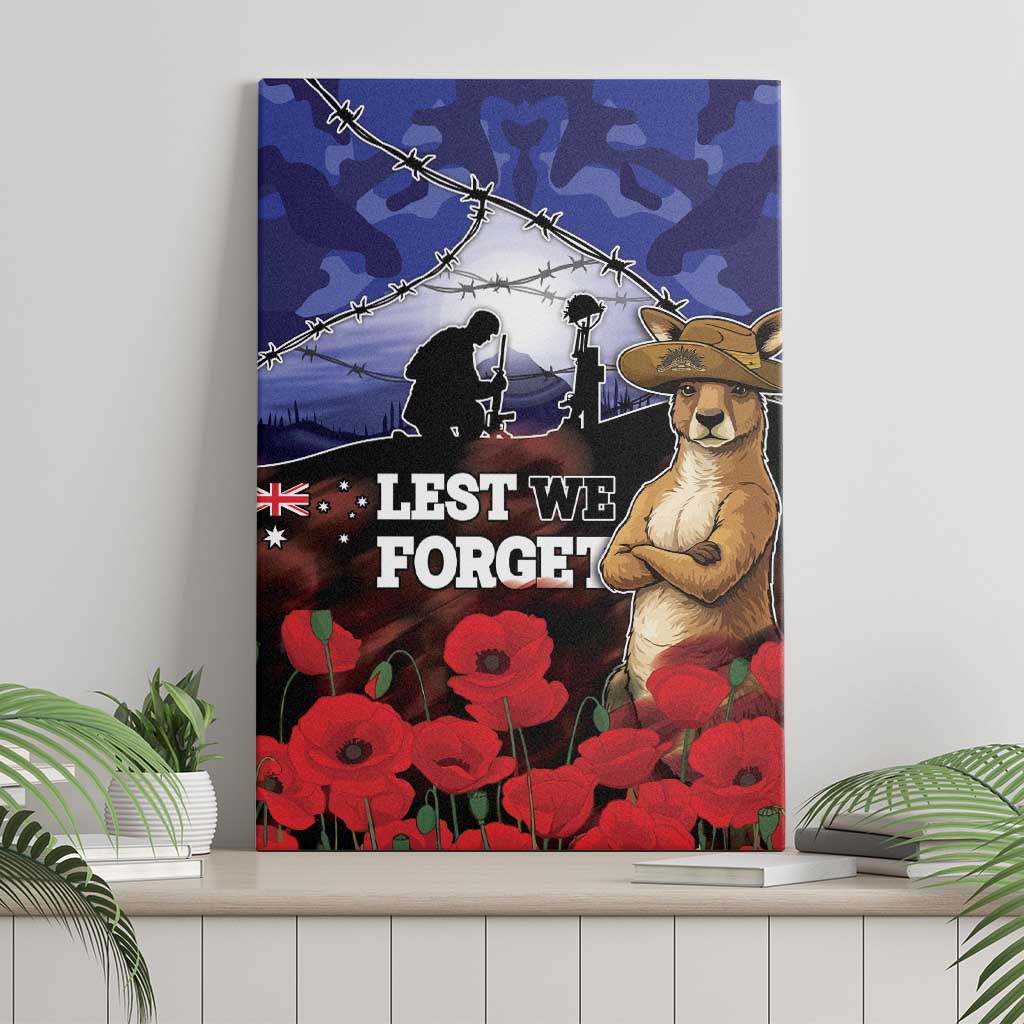 ANZAC Day Canvas Wall Art Lest We Forget
