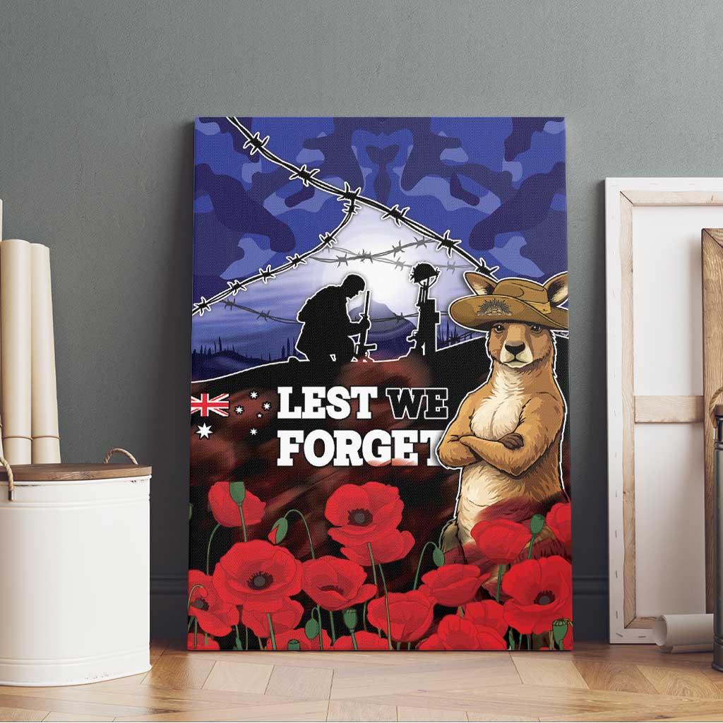 ANZAC Day Canvas Wall Art Lest We Forget