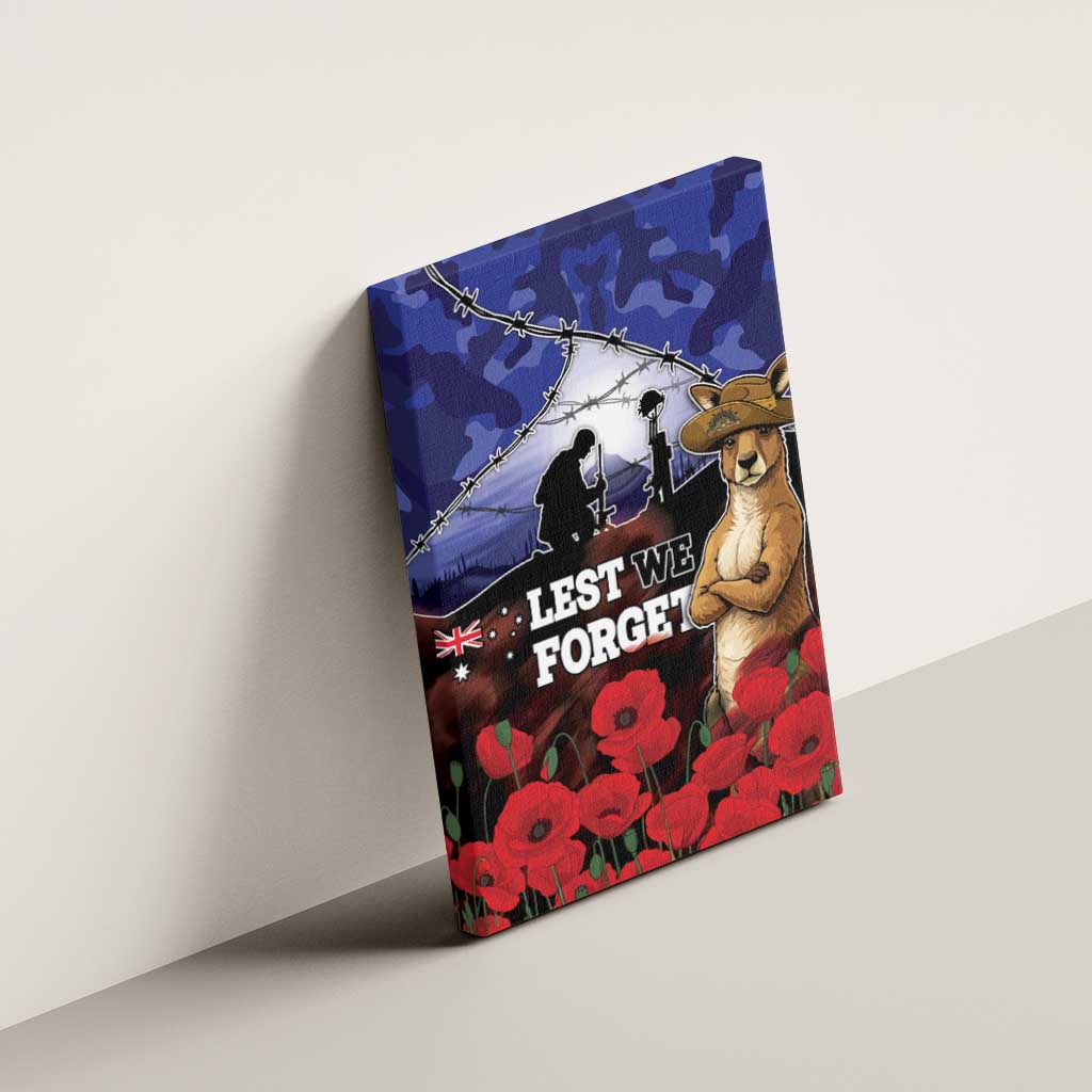 ANZAC Day Canvas Wall Art Lest We Forget