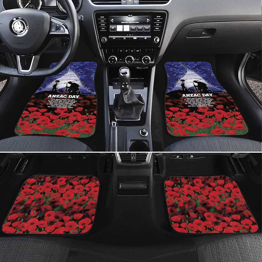 ANZAC Day Car Mats Lest We Forget
