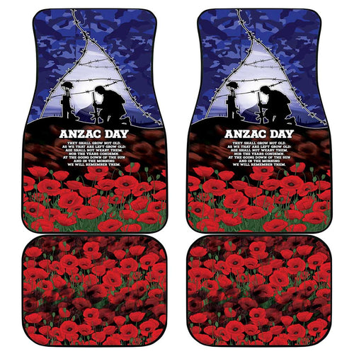 ANZAC Day Car Mats Lest We Forget