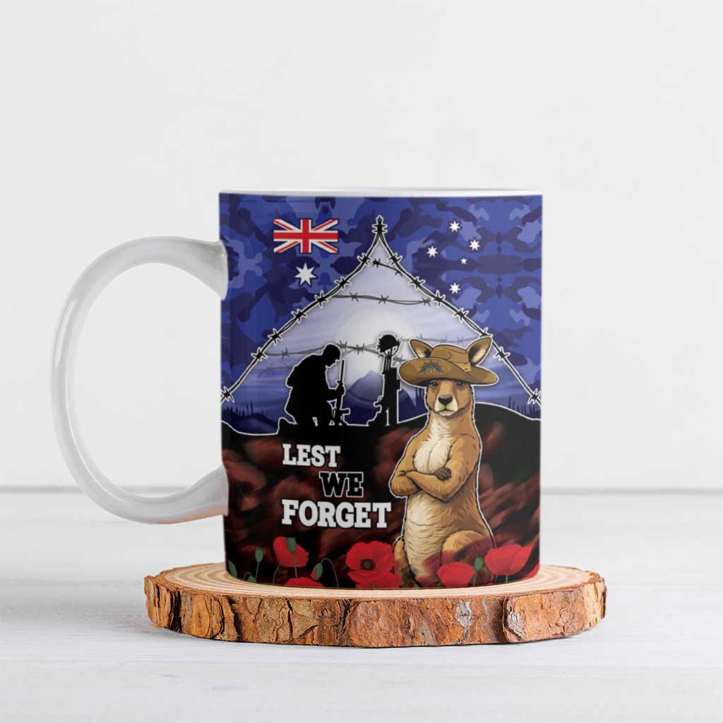 ANZAC Day Ceramic Mug Lest We Forget