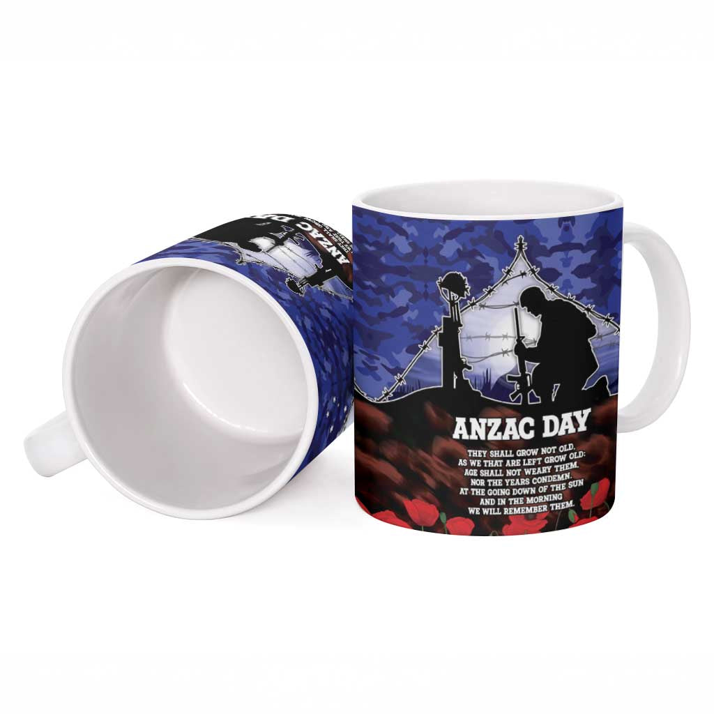 ANZAC Day Ceramic Mug Lest We Forget