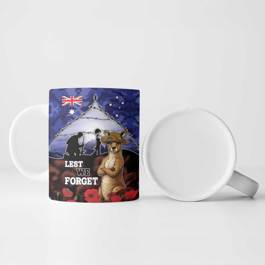 ANZAC Day Ceramic Mug Lest We Forget