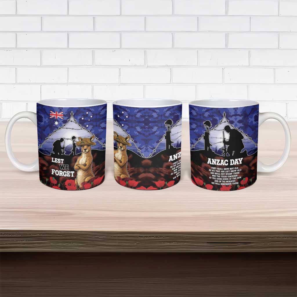 ANZAC Day Ceramic Mug Lest We Forget