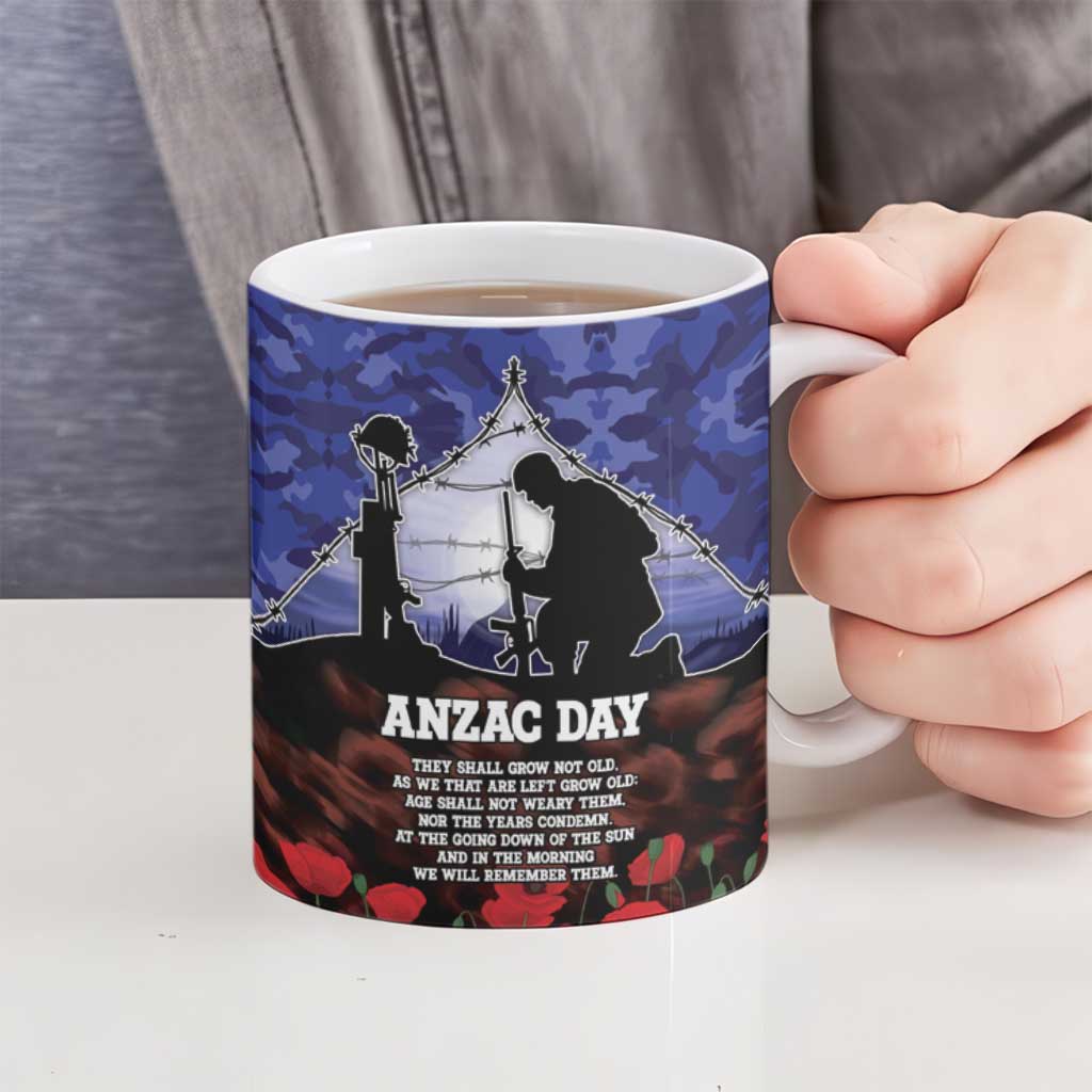 ANZAC Day Ceramic Mug Lest We Forget