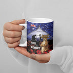 ANZAC Day Ceramic Mug Lest We Forget