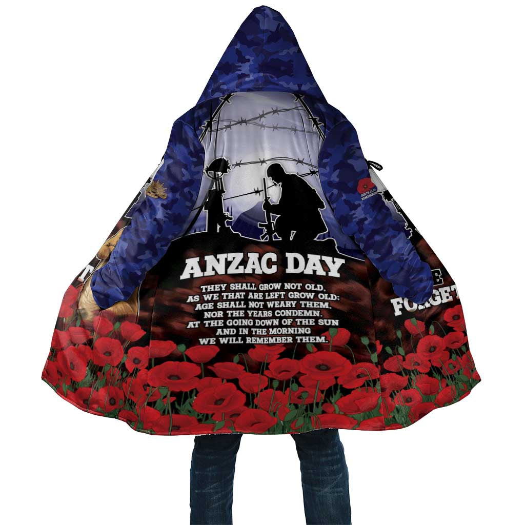 ANZAC Day Cloak Lest We Forget