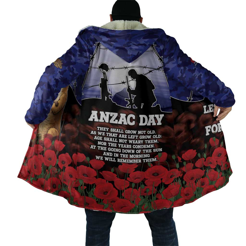 ANZAC Day Cloak Lest We Forget