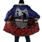 ANZAC Day Cloak Lest We Forget