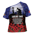 ANZAC Day Cross Shoulder Shirt Lest We Forget