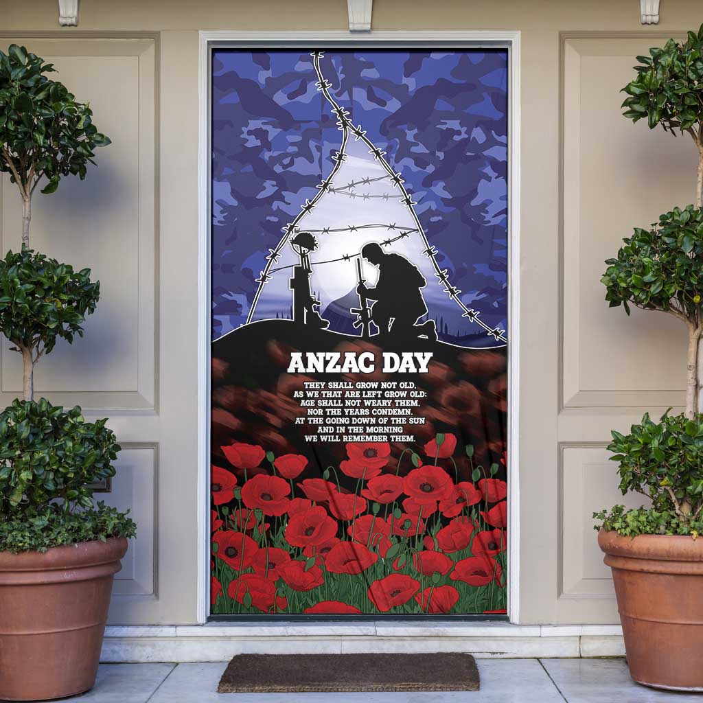 ANZAC Day Door Cover Lest We Forget