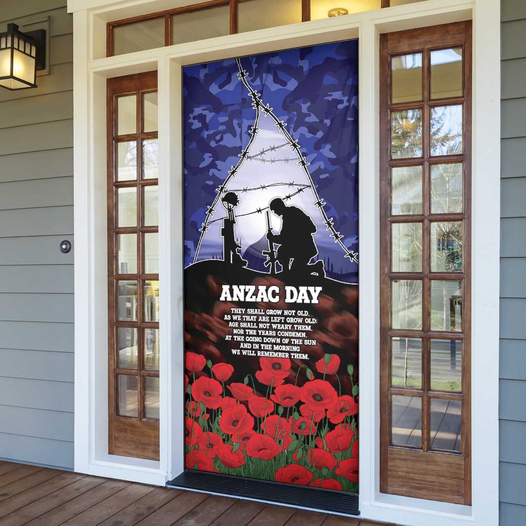 ANZAC Day Door Cover Lest We Forget