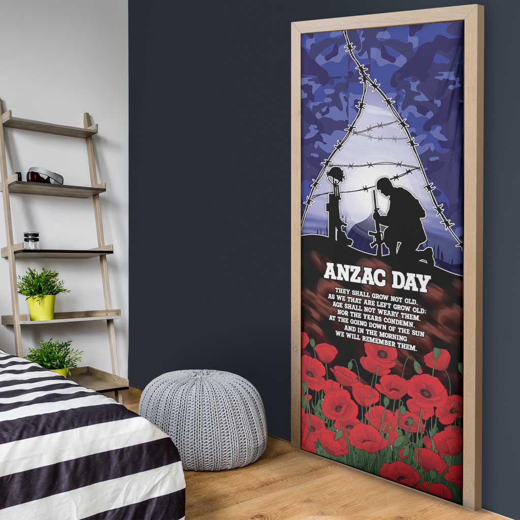 ANZAC Day Door Cover Lest We Forget