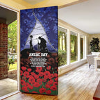ANZAC Day Door Cover Lest We Forget