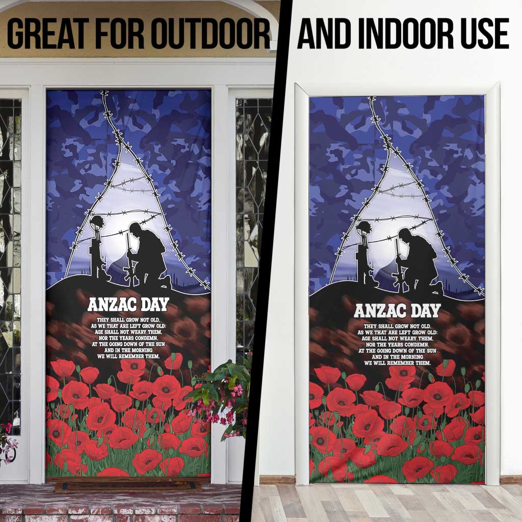 ANZAC Day Door Cover Lest We Forget
