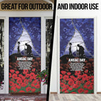 ANZAC Day Door Cover Lest We Forget