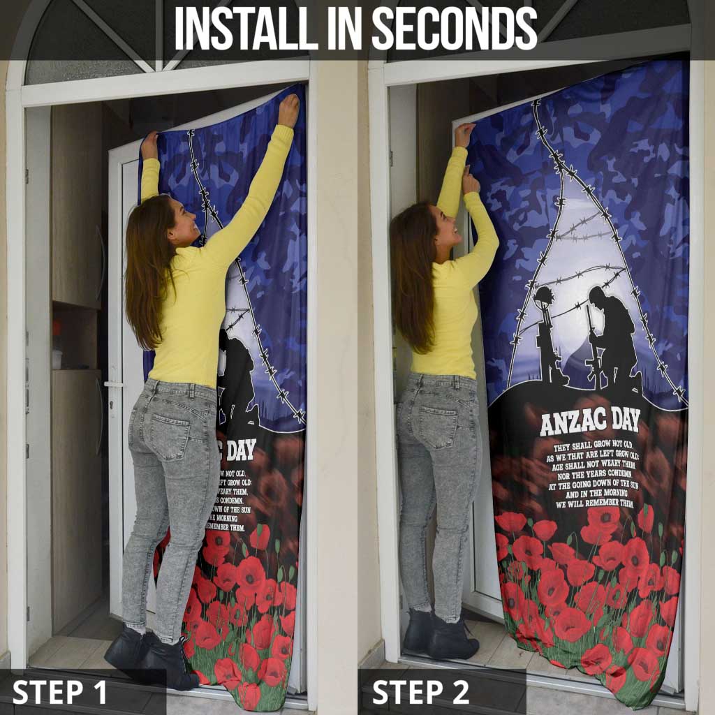 ANZAC Day Door Cover Lest We Forget