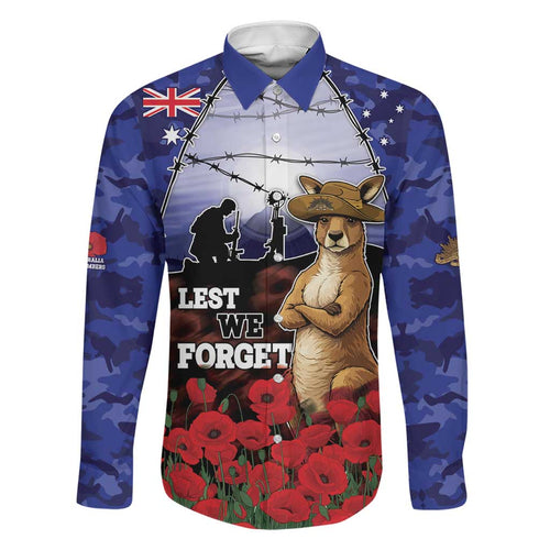 ANZAC Day Family Matching Summer Maxi Dress and Hawaiian Shirt Lest We Forget
