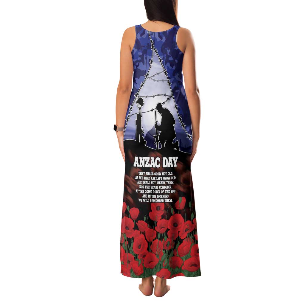 ANZAC Day Family Matching Tank Maxi Dress and Hawaiian Shirt Lest We Forget