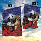 ANZAC Day Garden Flag Lest We Forget
