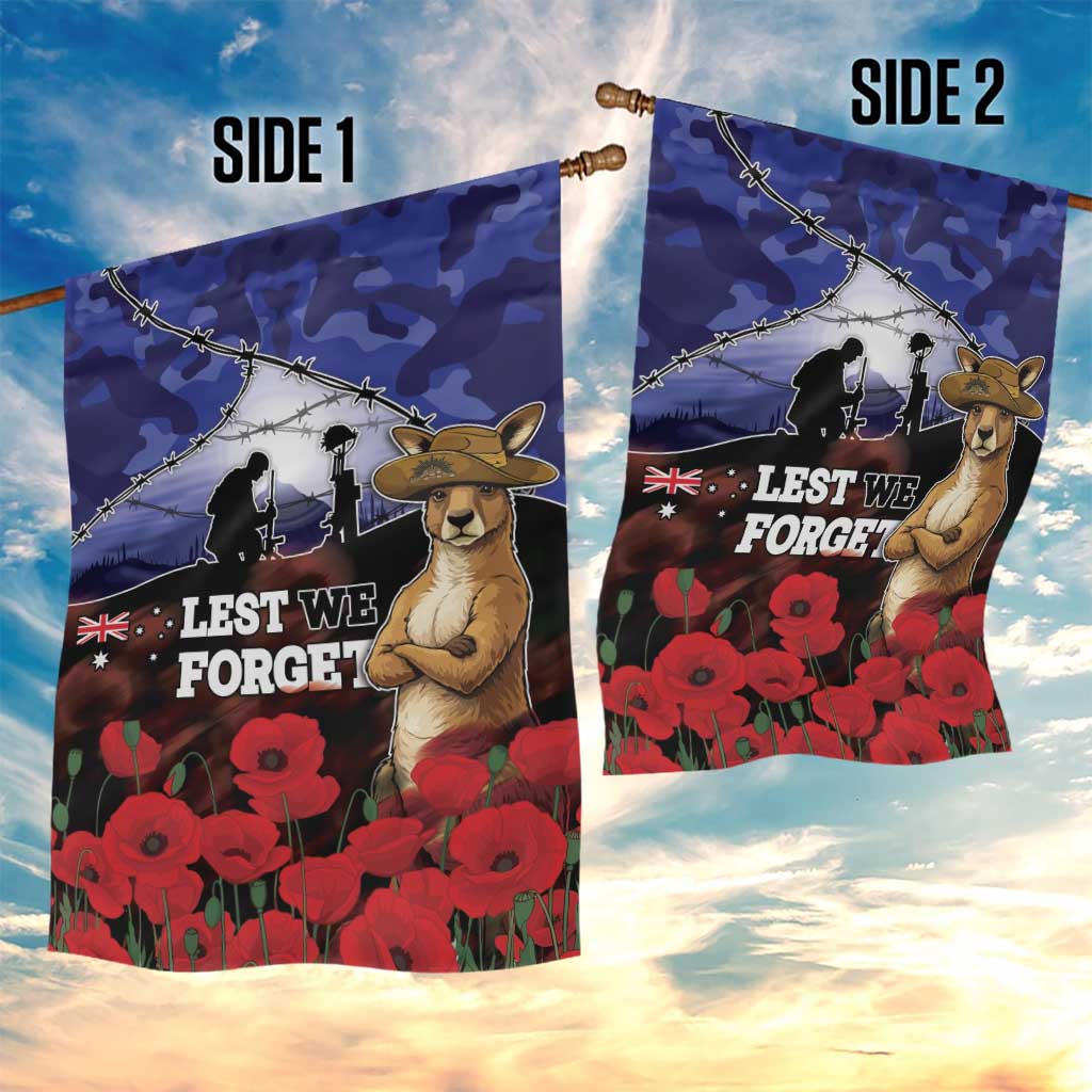 ANZAC Day Garden Flag Lest We Forget