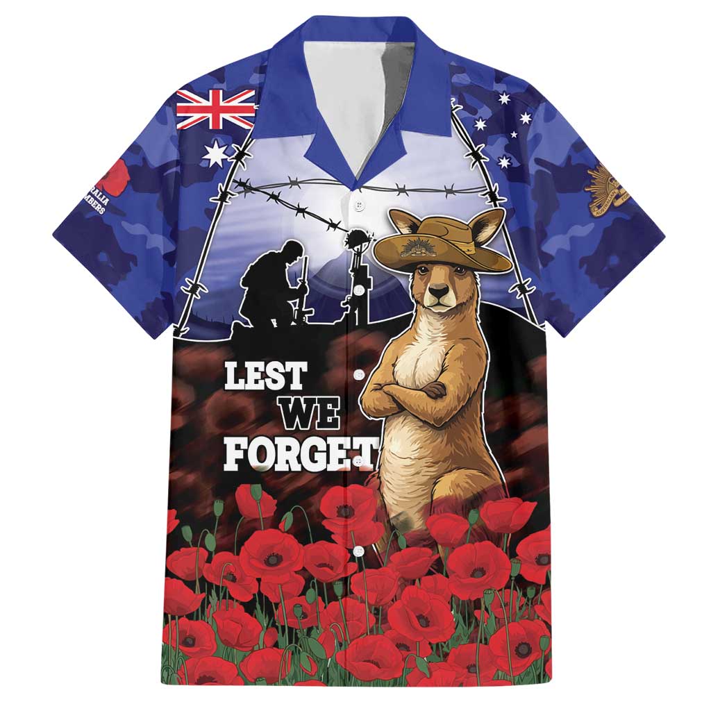 ANZAC Day Hawaiian Shirt Lest We Forget
