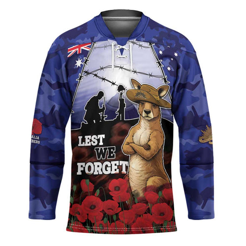 ANZAC Day Hockey Jersey Lest We Forget