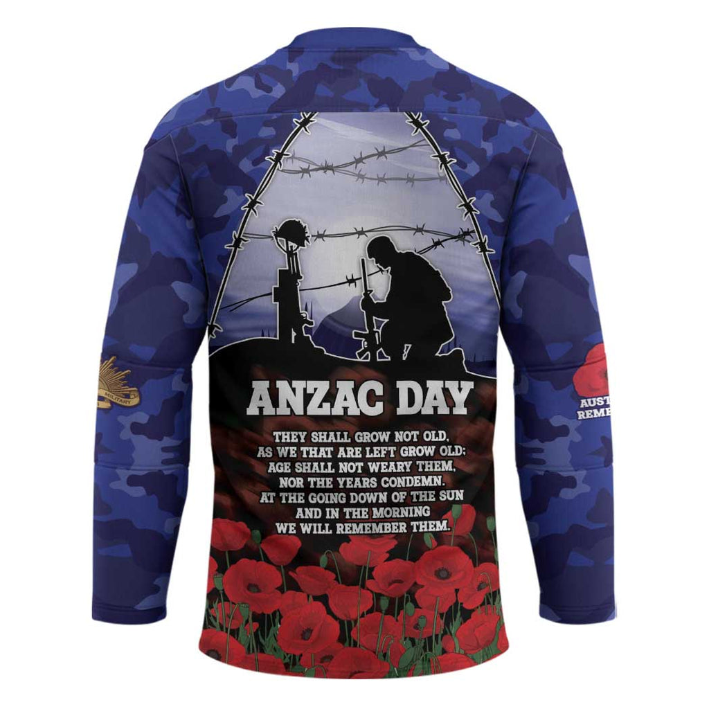 ANZAC Day Hockey Jersey Lest We Forget