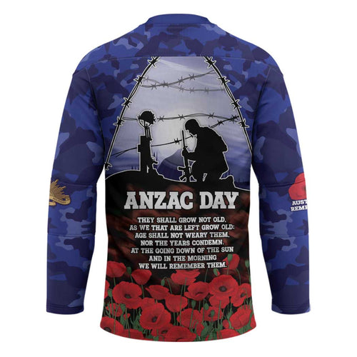 ANZAC Day Hockey Jersey Lest We Forget