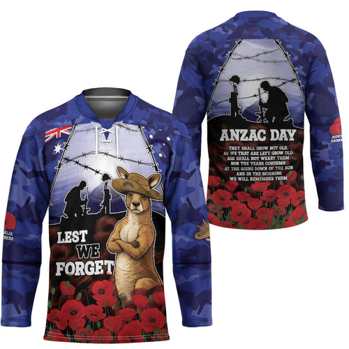 ANZAC Day Hockey Jersey Lest We Forget