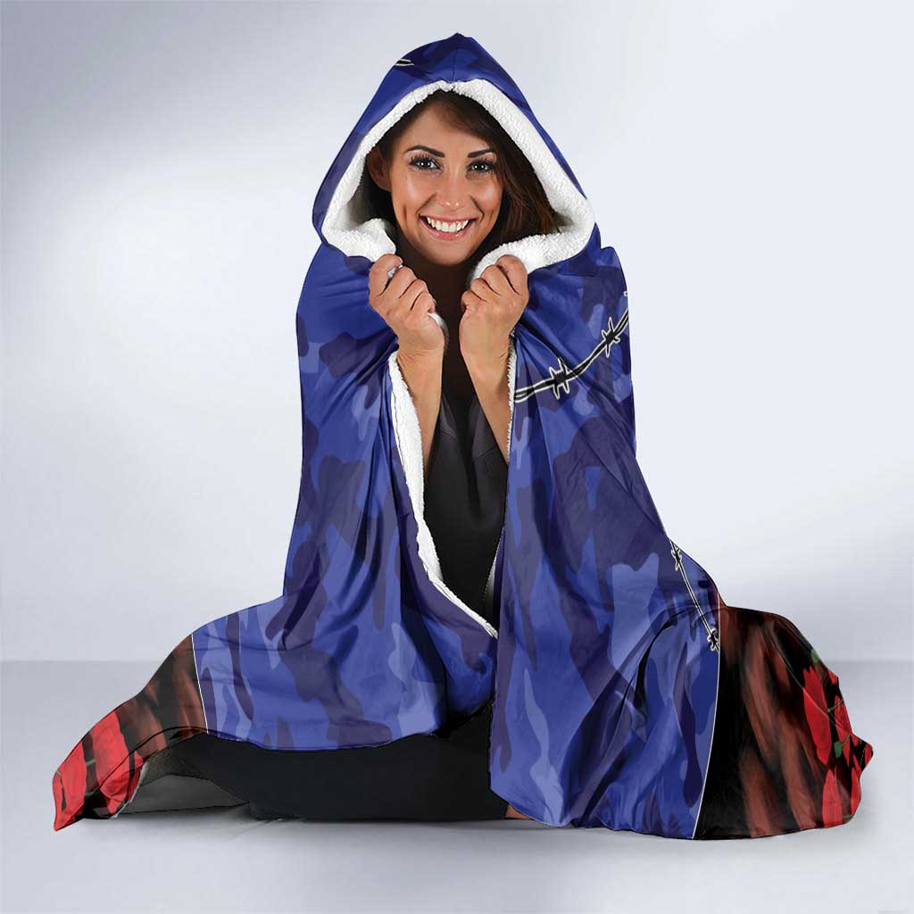 ANZAC Day Hooded Blanket Lest We Forget