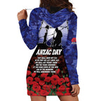 ANZAC Day Hoodie Dress Lest We Forget