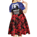 ANZAC Day Kid Short Sleeve Dress Lest We Forget