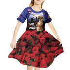 ANZAC Day Kid Short Sleeve Dress Lest We Forget