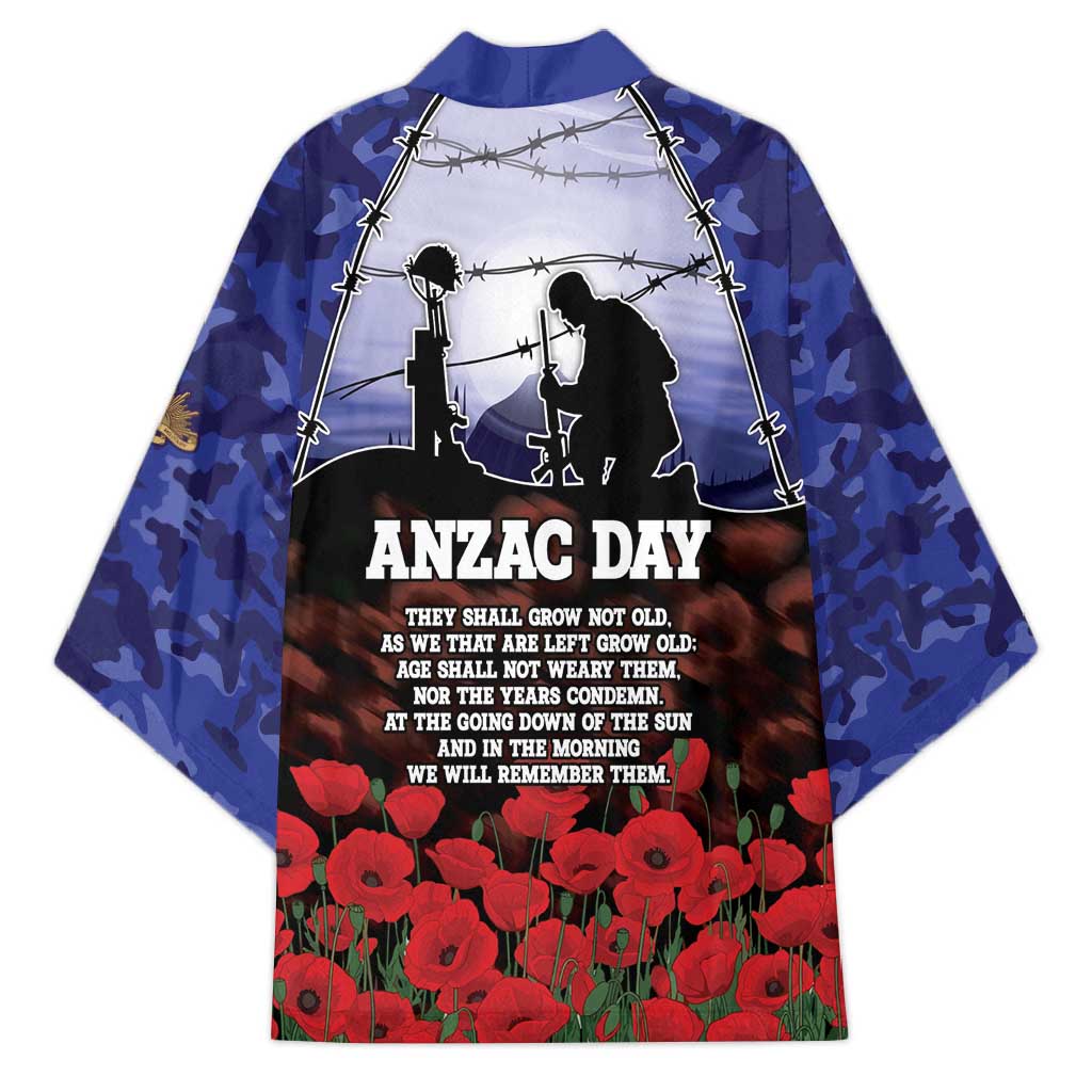 ANZAC Day Kimono Lest We Forget