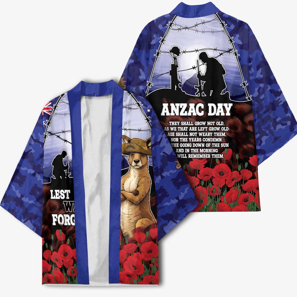 ANZAC Day Kimono Lest We Forget