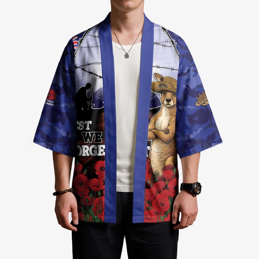 ANZAC Day Kimono Lest We Forget