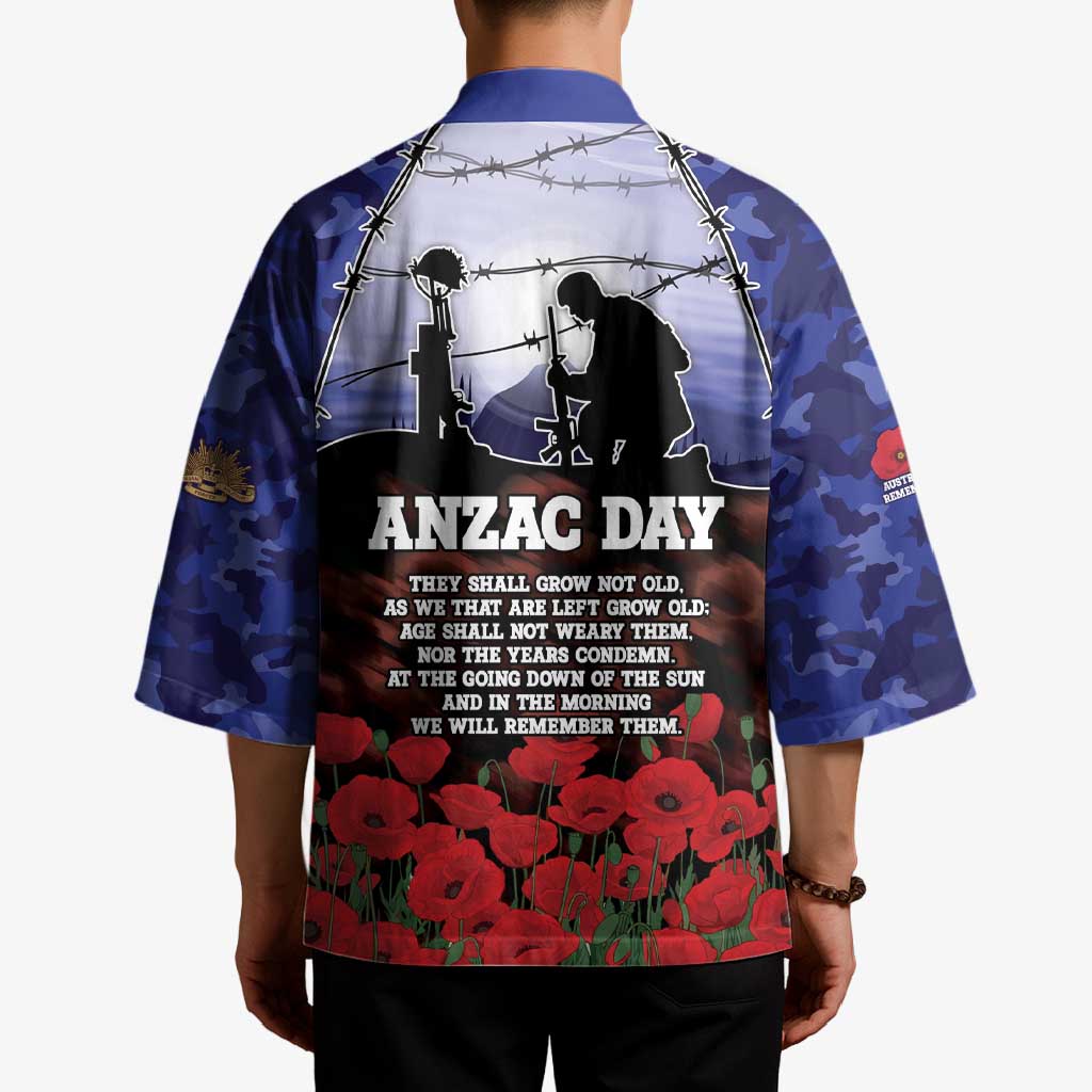 ANZAC Day Kimono Lest We Forget