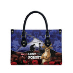 ANZAC Day Leather Bag Lest We Forget