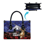 ANZAC Day Leather Bag Lest We Forget