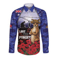 ANZAC Day Long Sleeve Button Shirt Lest We Forget