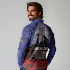 ANZAC Day Long Sleeve Polo Shirt Lest We Forget