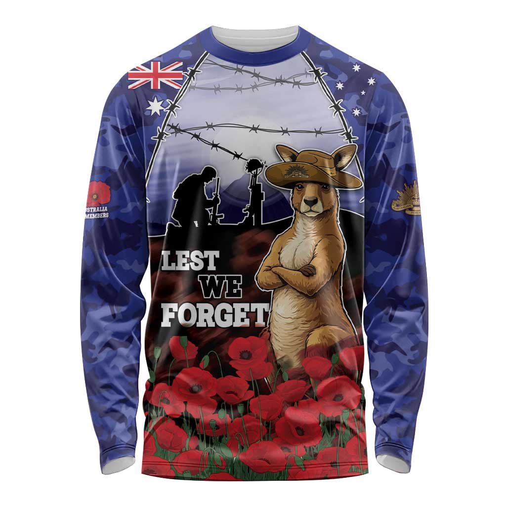 ANZAC Day Long Sleeve Shirt Lest We Forget