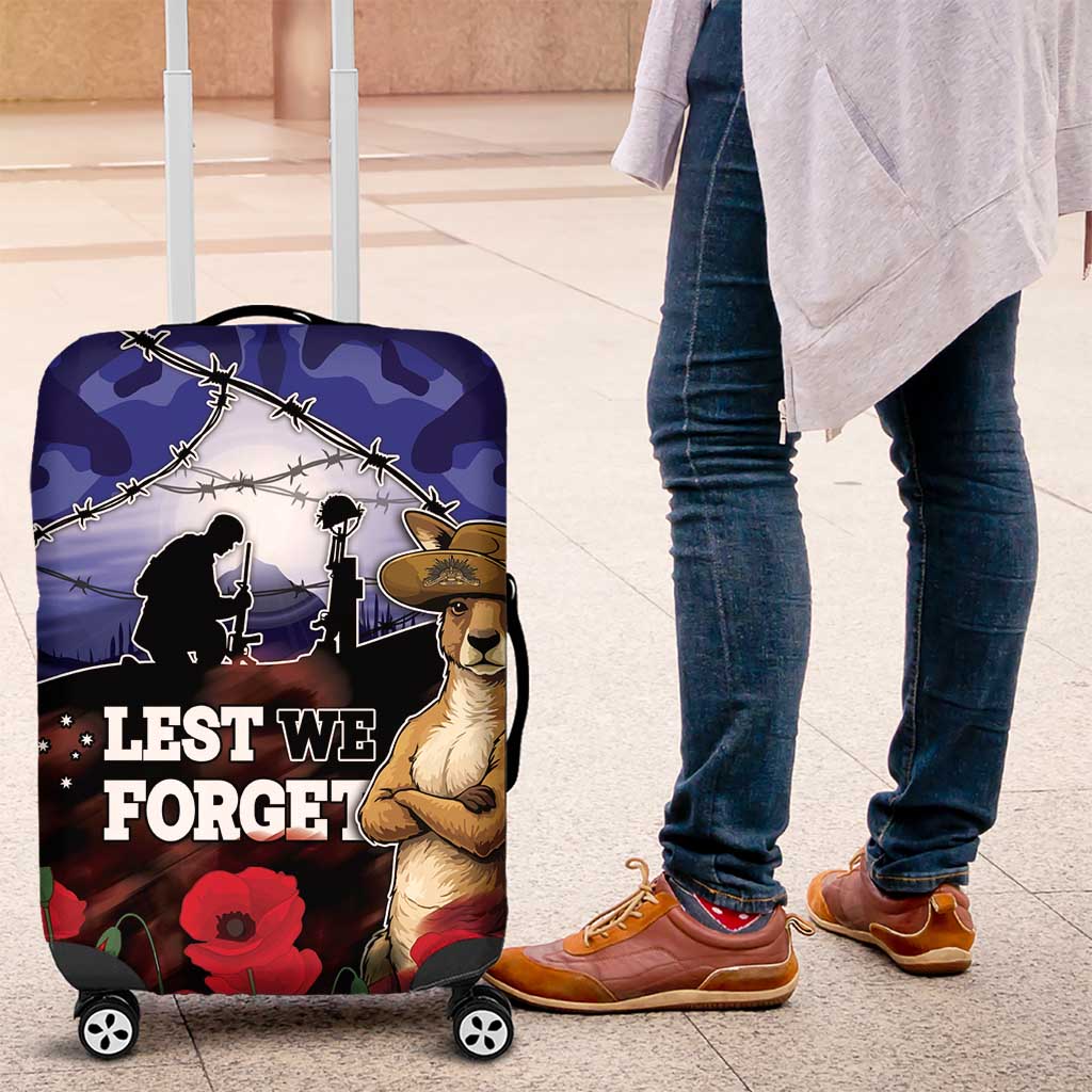 ANZAC Day Luggage Cover Lest We Forget