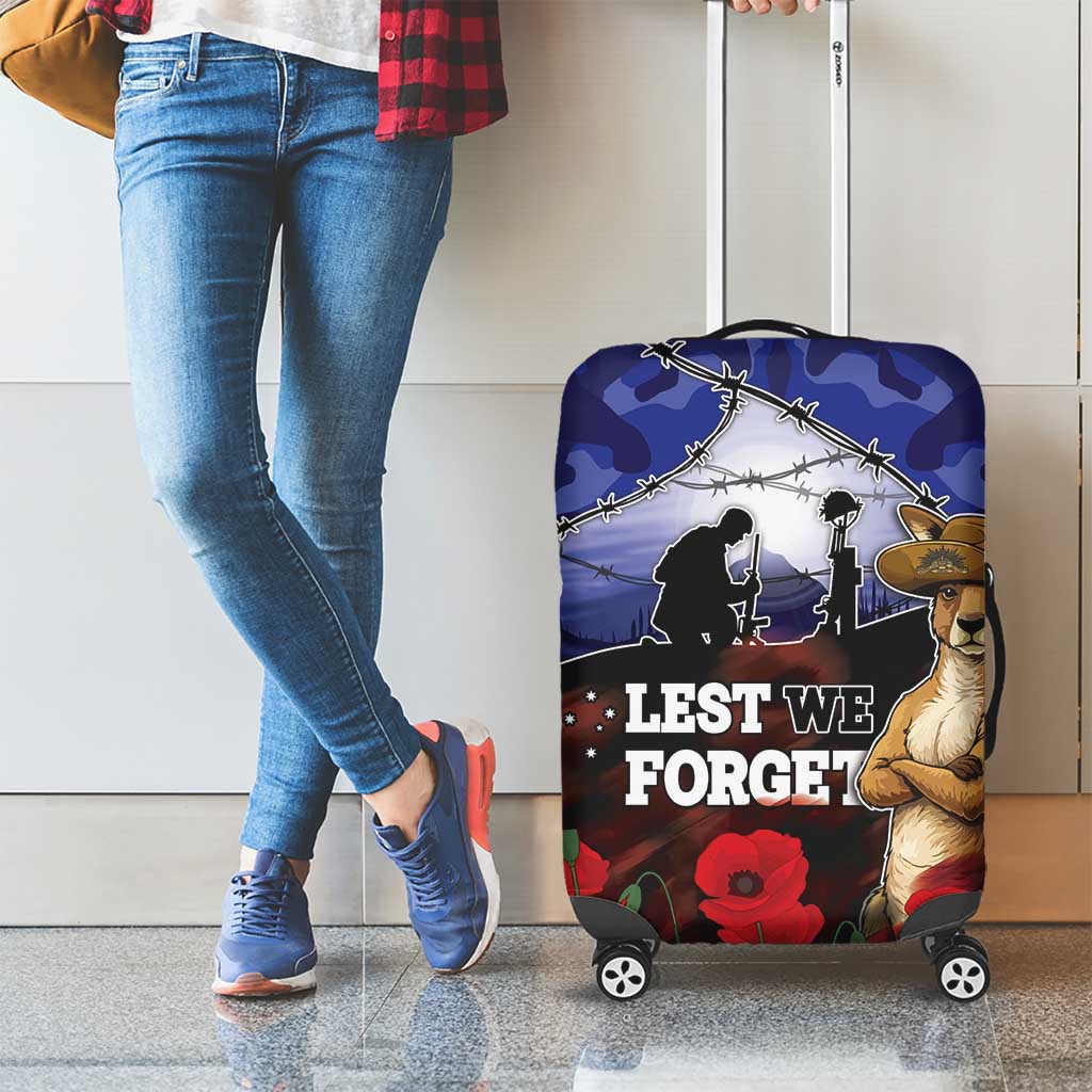ANZAC Day Luggage Cover Lest We Forget