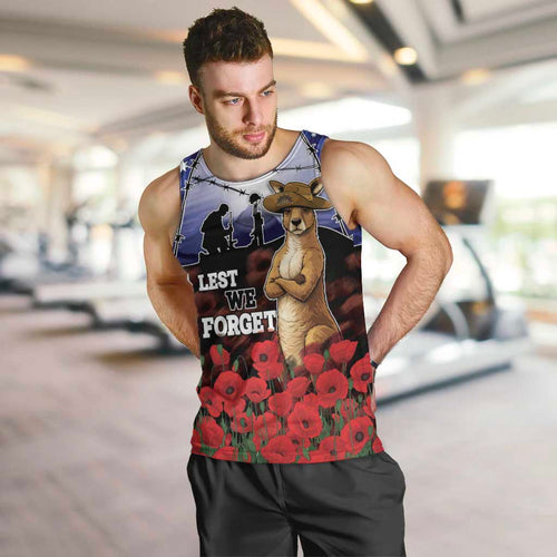 ANZAC Day Men Tank Top Lest We Forget
