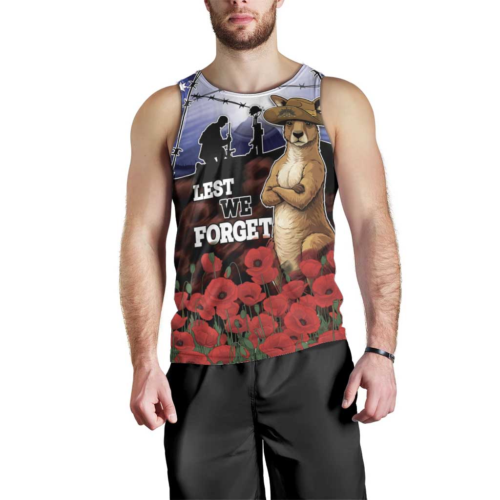 ANZAC Day Men Tank Top Lest We Forget