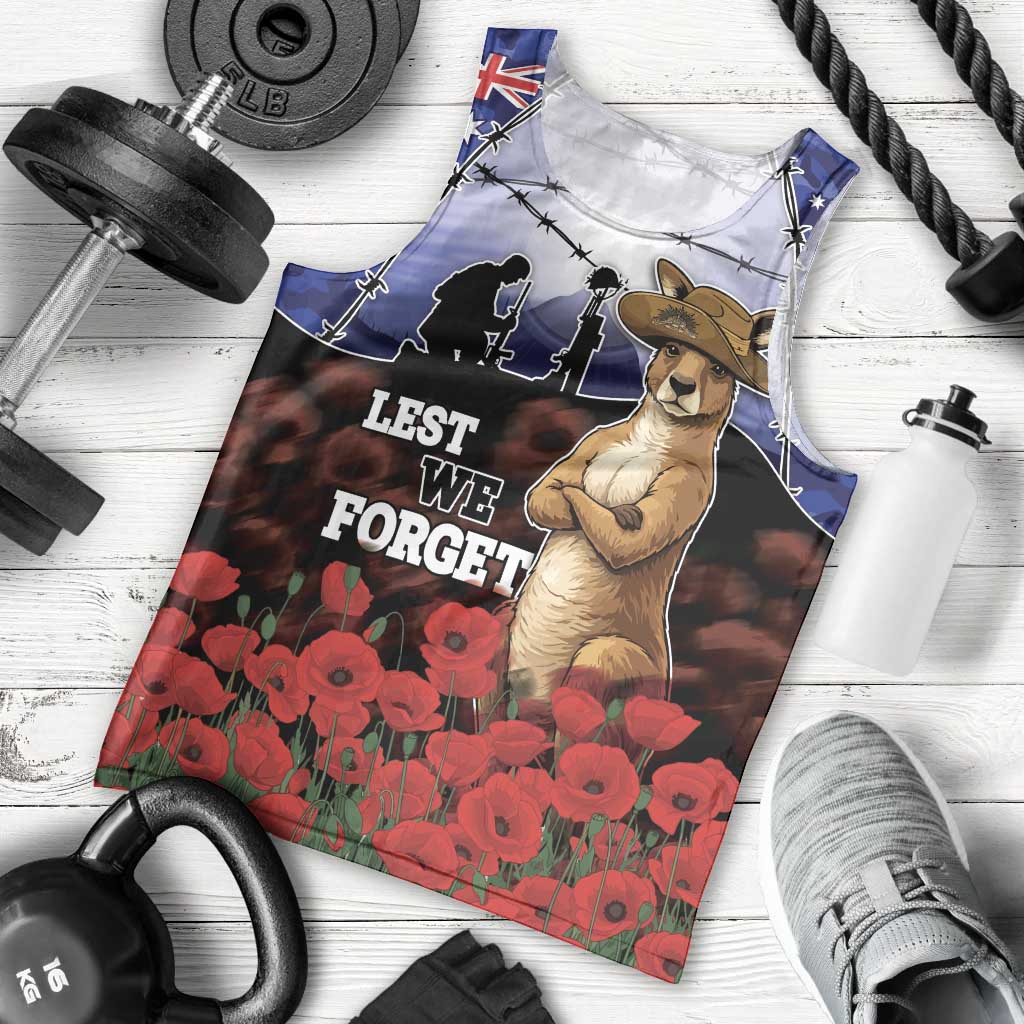 ANZAC Day Men Tank Top Lest We Forget