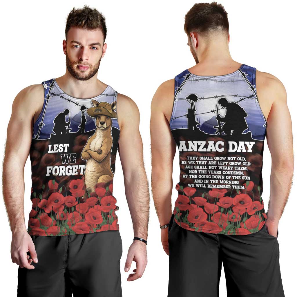ANZAC Day Men Tank Top Lest We Forget